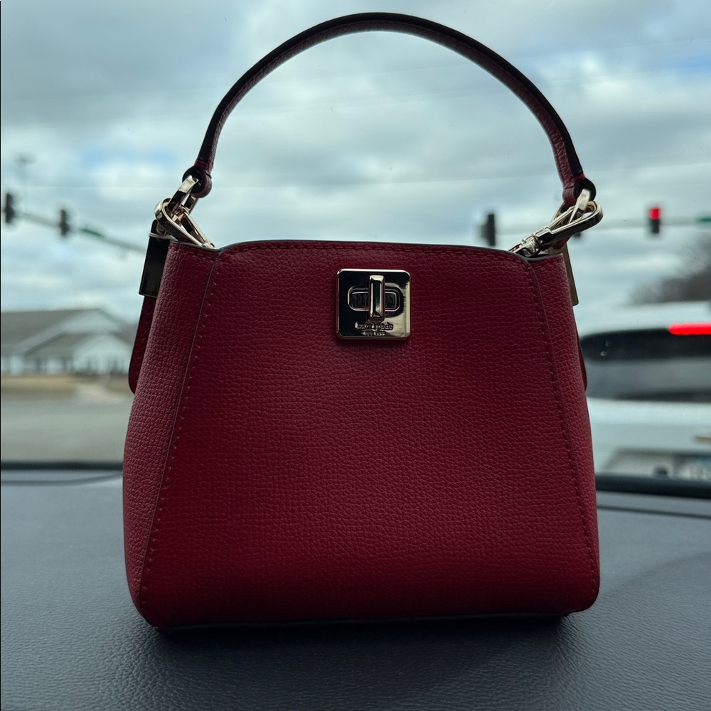Kate Spade ♠️ Phoebe Mini Top Handle Crossbody Perfect Cherry; Like New! - Picture 8 of 8